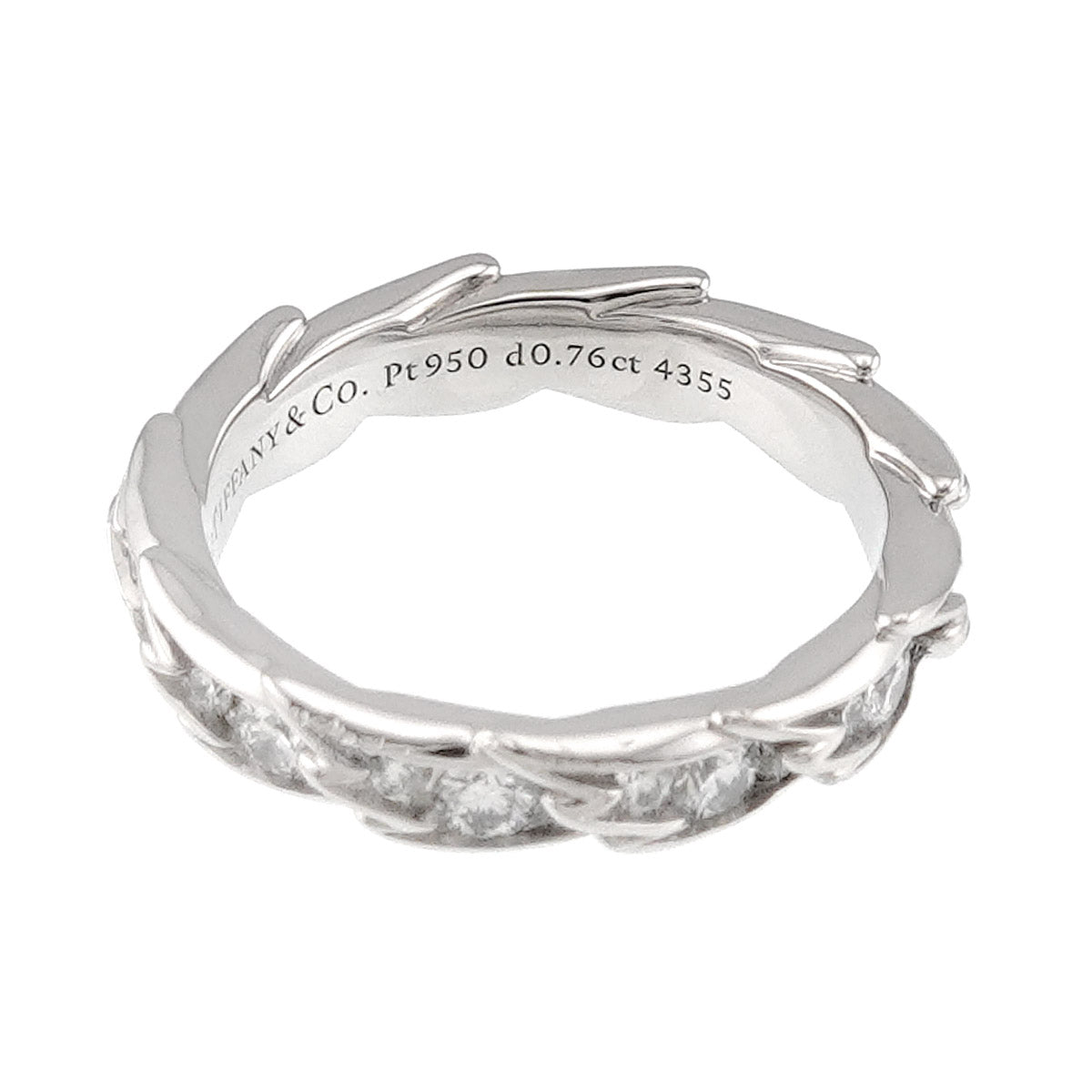 Wings Narrow Diamond 0.76ct Ring Platinum Size5.25(US)