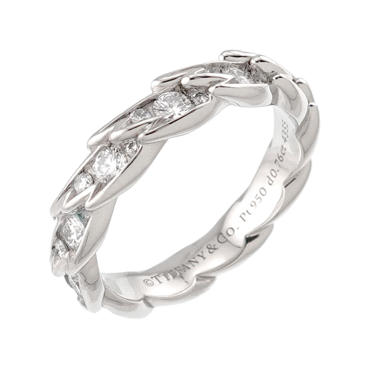 Wings Narrow Diamond 0.76ct Ring Platinum Size5.25(US)
