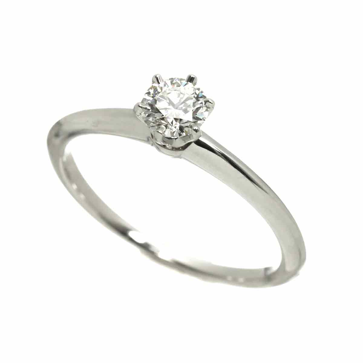 Diamond 0.46ct I/IF/3EX Ring Pt Platinum Size7.75-8(US)