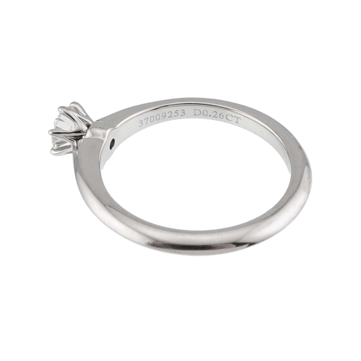 Diamond 0.26ct Ring Pt 4.75-5(US)