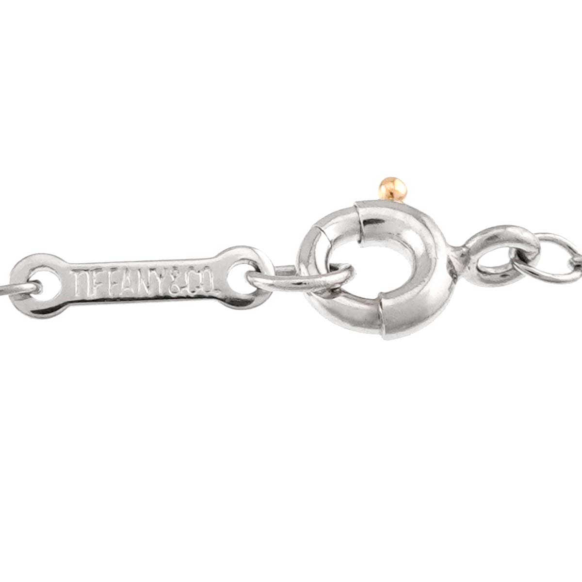 Open Heart Necklace Platinum
