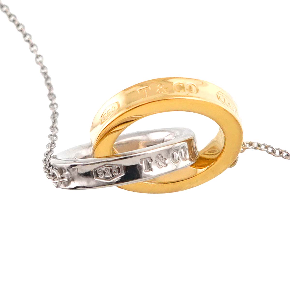 1837 Interlocking Necklace SV Silver 925 18K YG 750