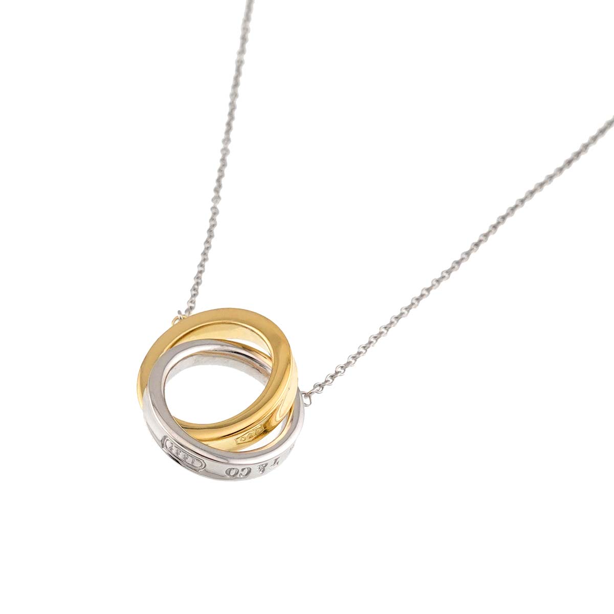 1837 Interlocking Necklace SV Silver 925 18K YG 750