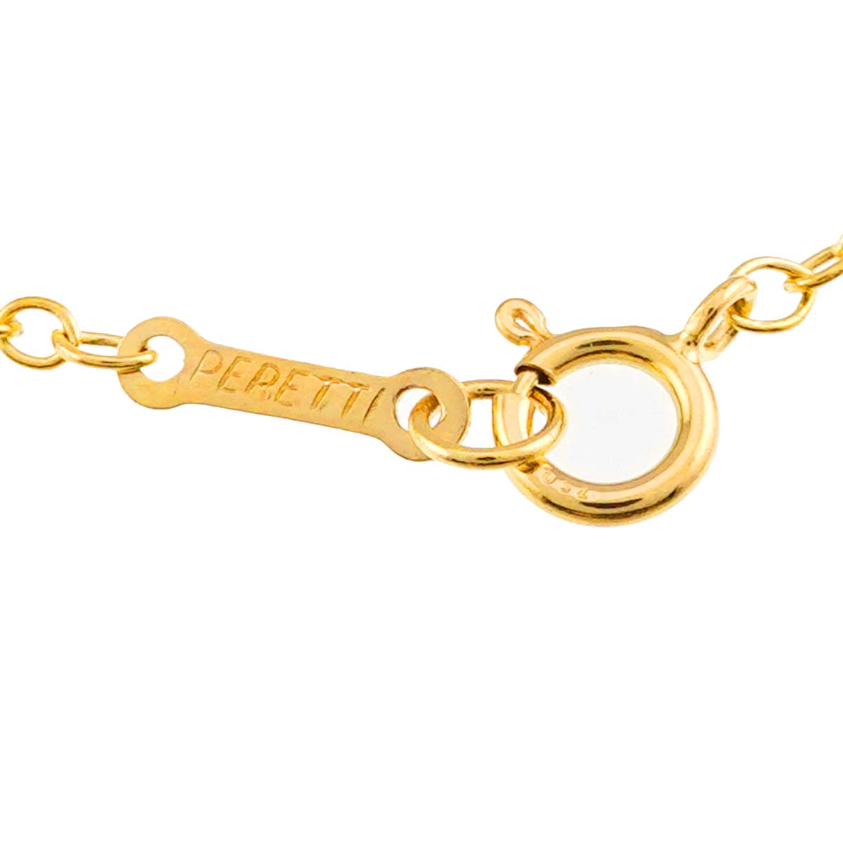 Bean Long Necklace 18K Yellow Gold 750