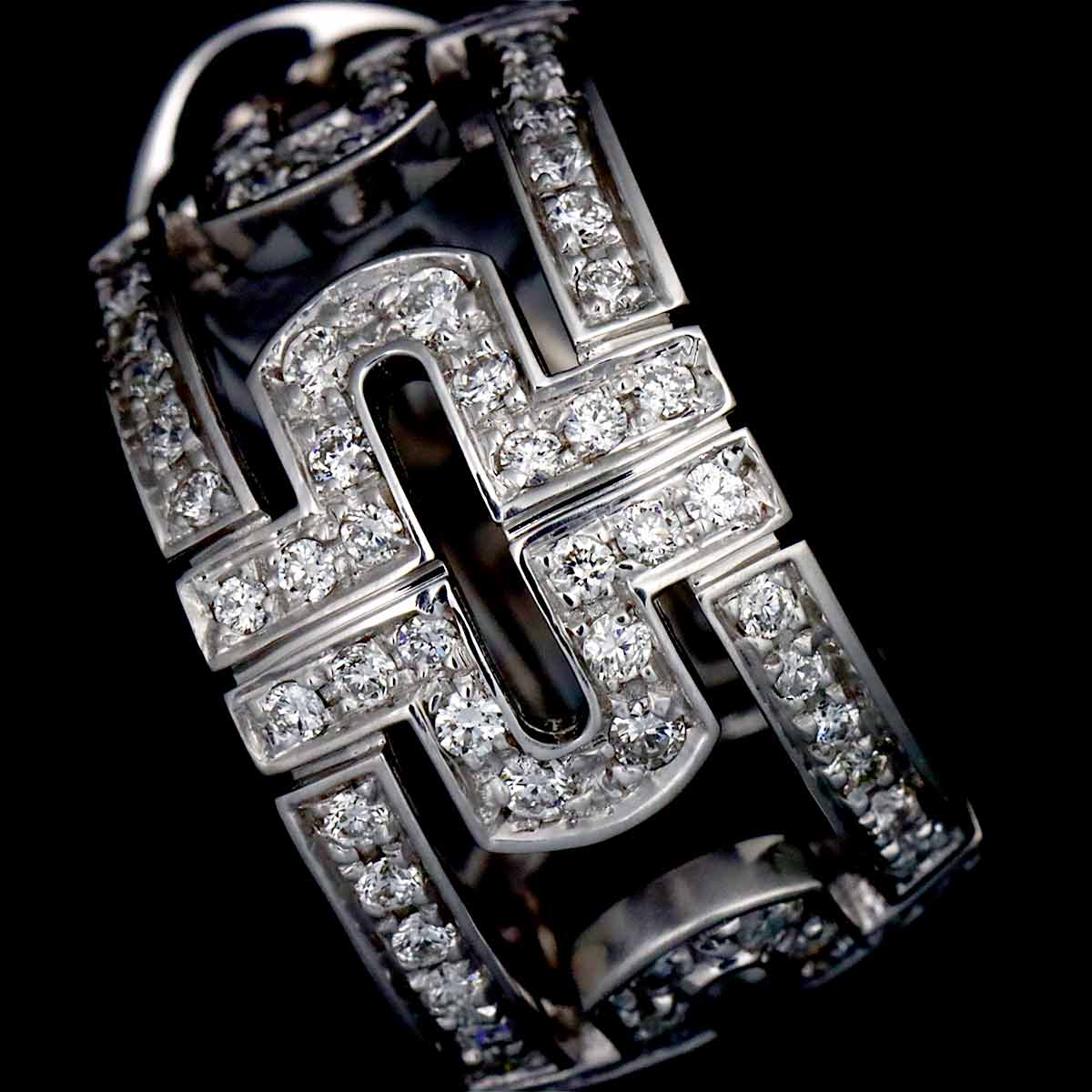 Parentesi Diamond Earrings Clip on 18K WG 750