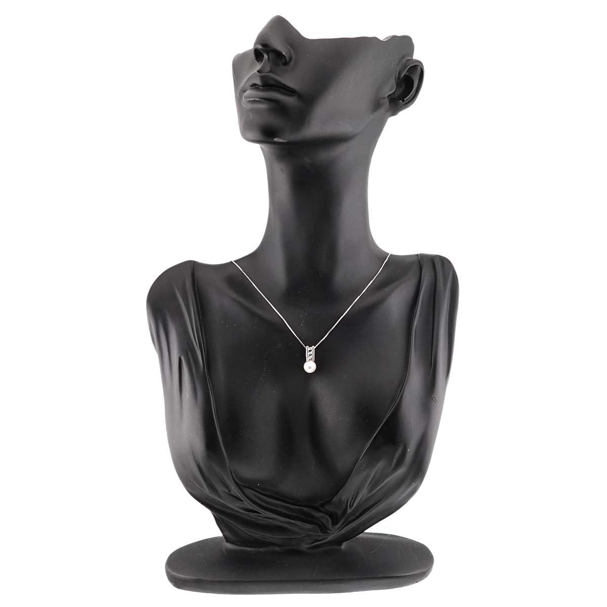 Akoya Pearl 7.0mm Diamond 0.03ct Necklace 18K WG 750