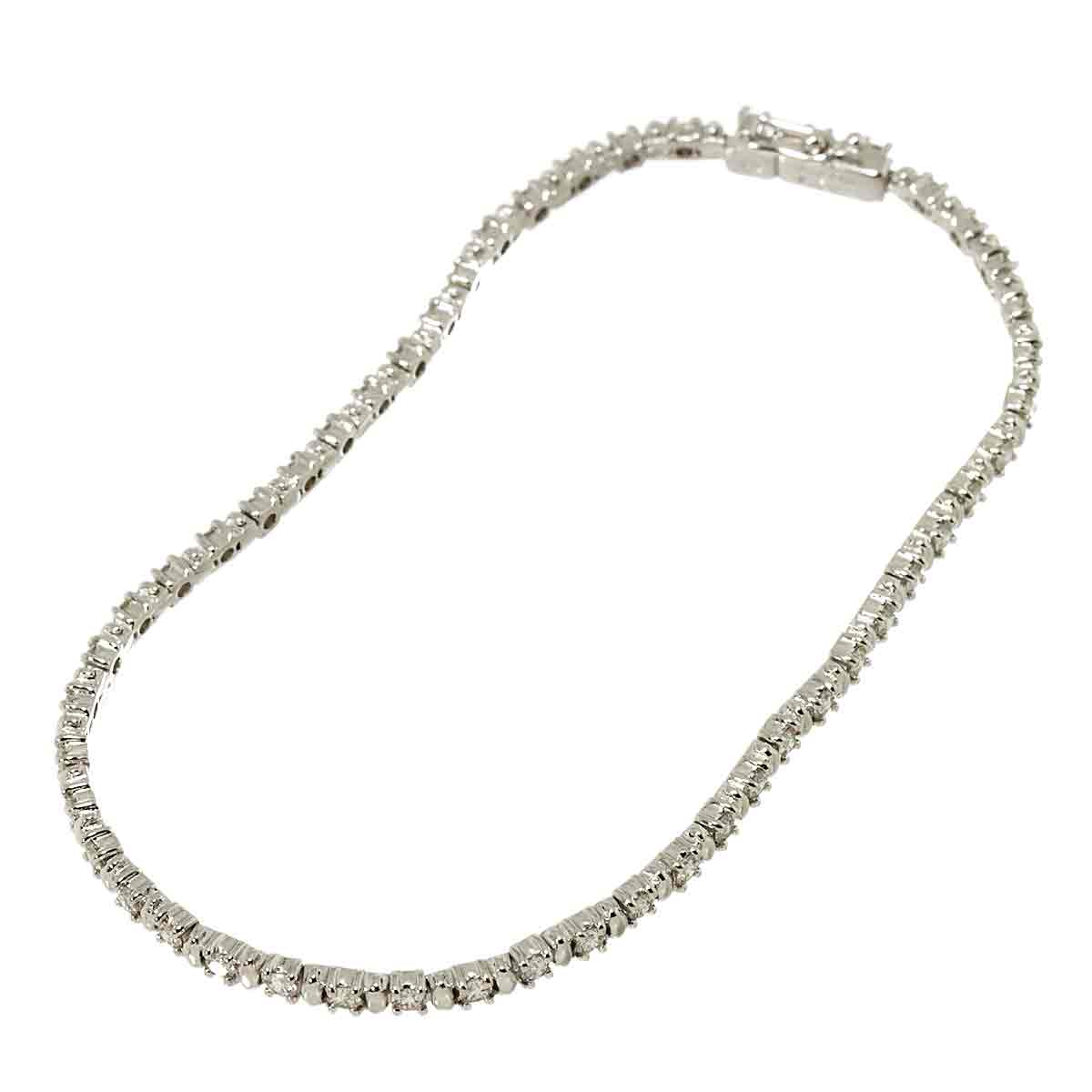 Diamond 1.50ct Bracelet 18K White Gold 750