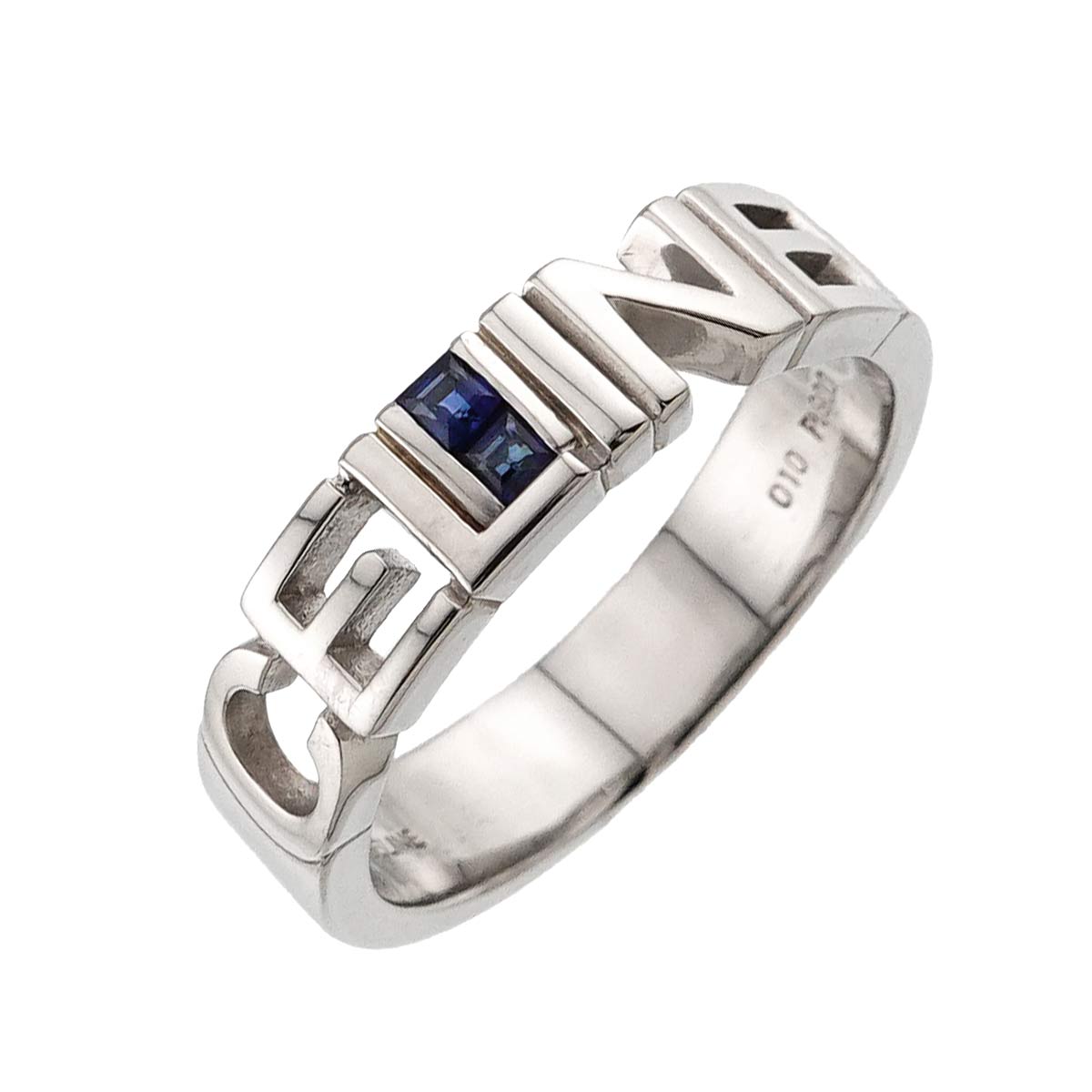 Sapphire 0.10ct Ring Pt Platinum Size6-6.25(US)