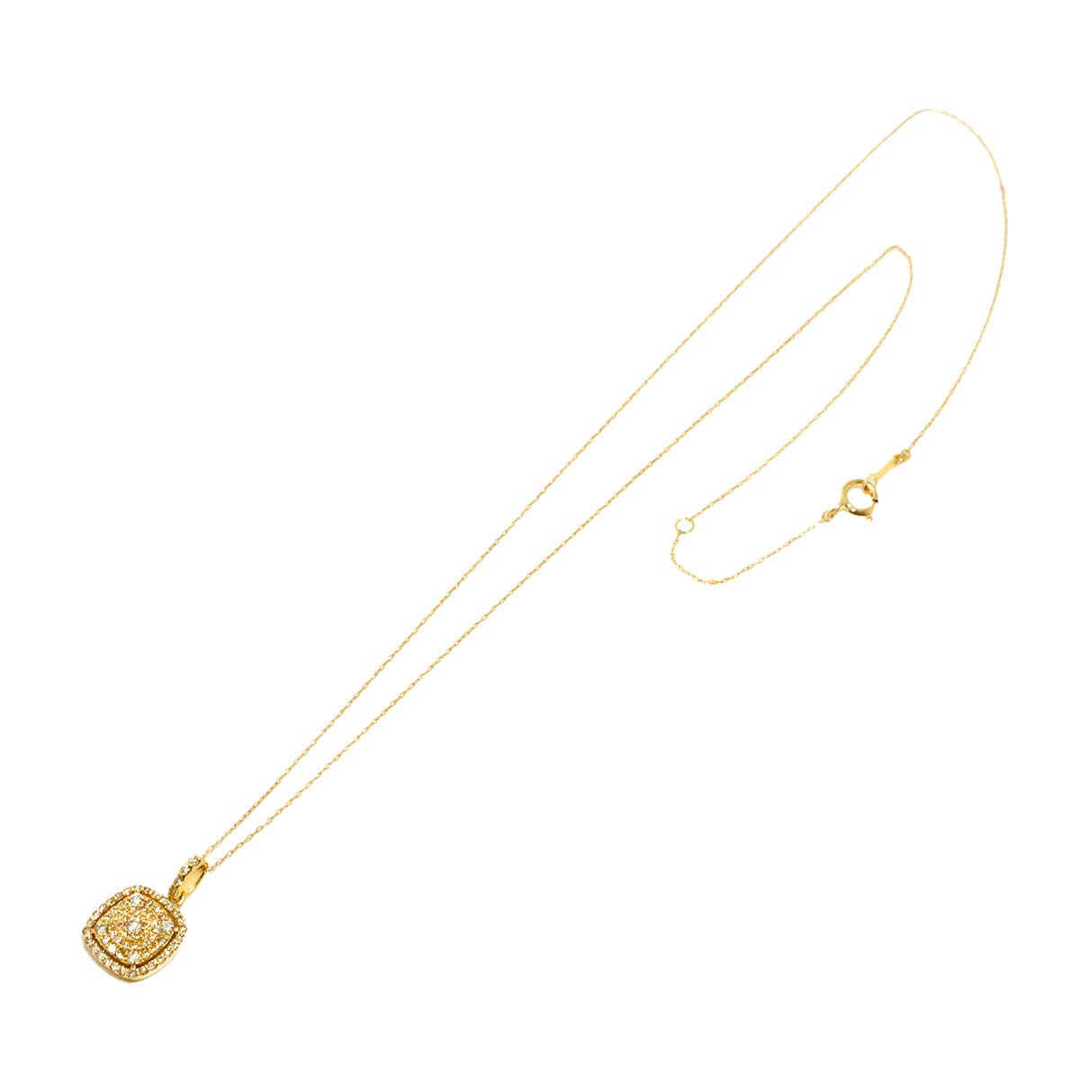 Diamond 0.40ct Necklace 18K YG Yellow Gold 750
