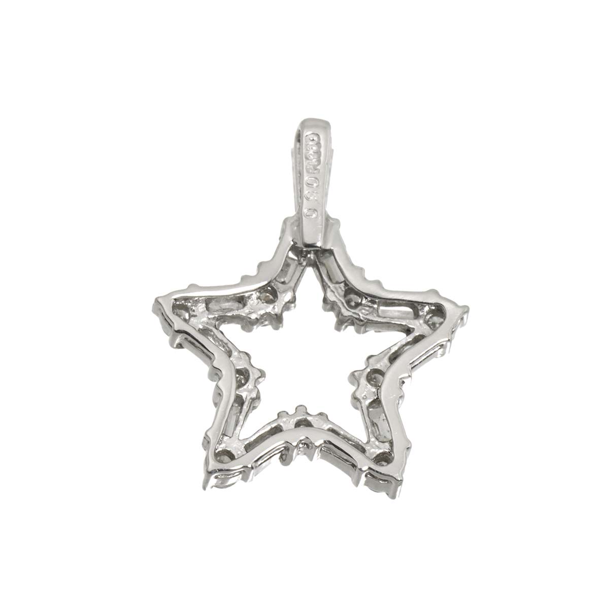 Diamond 0.50ct Pendant Top Pt Platinum