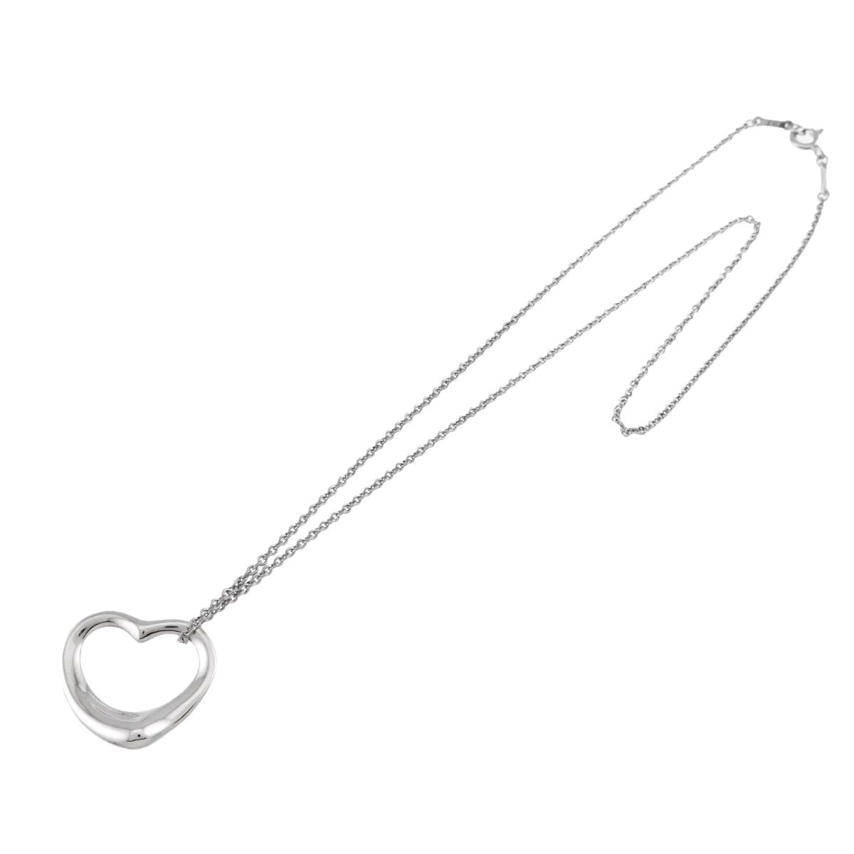 Open Heart Necklace Silver 925