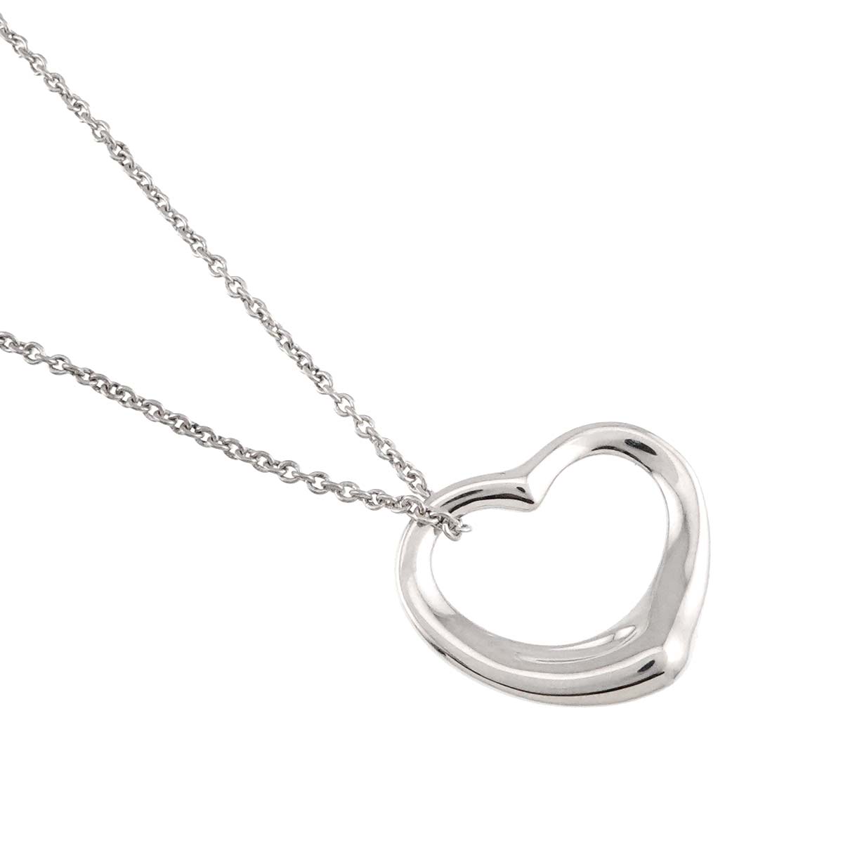 Open Heart Necklace Silver 925