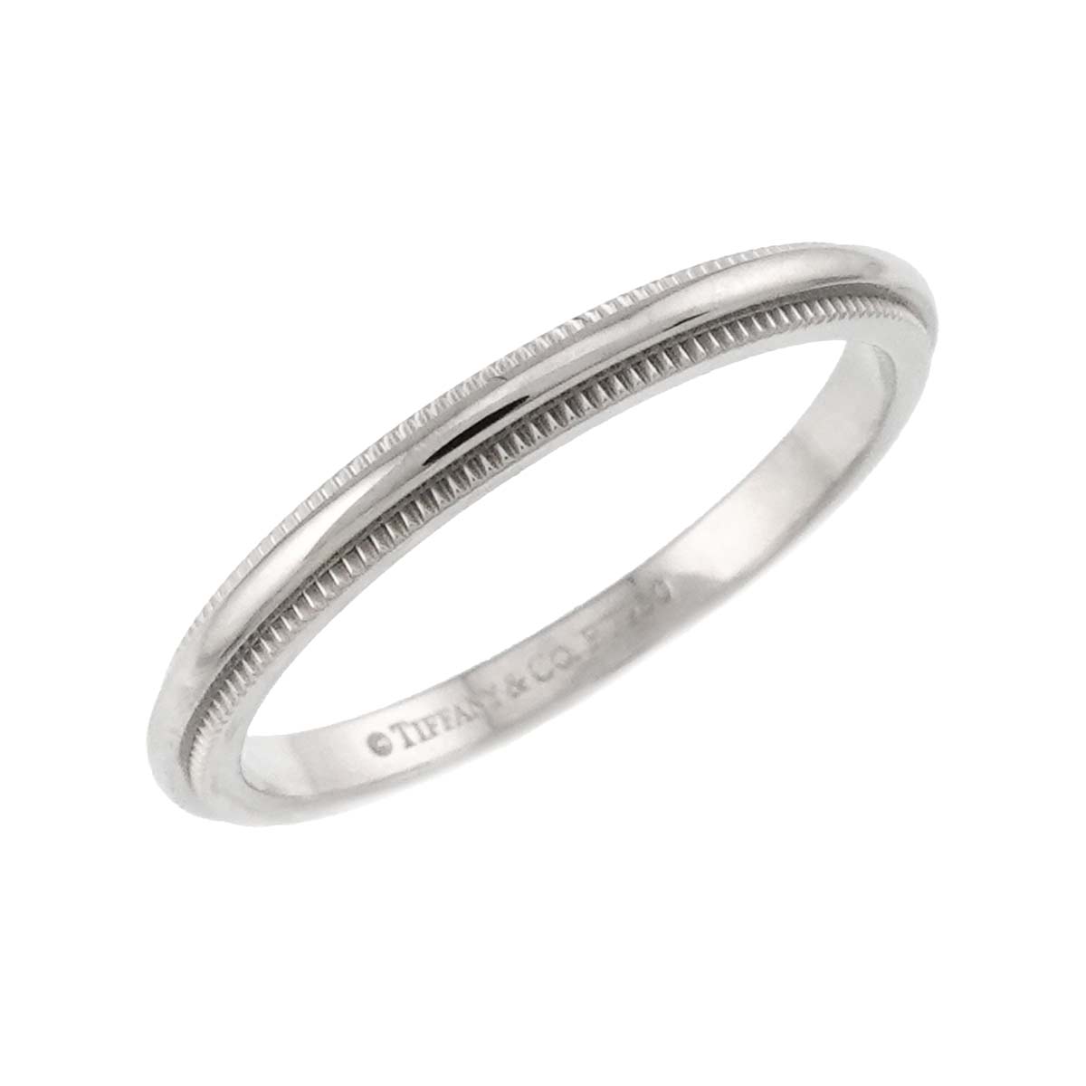 Milgrain Band Ring Pt Platinum Size6.75(US)