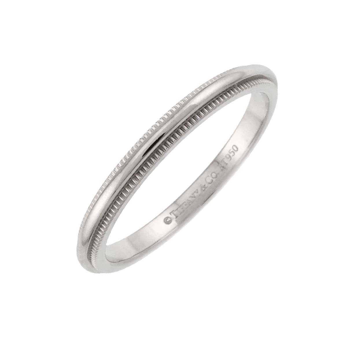 Milgrain Band Ring Pt Platinum Size6.75(US)