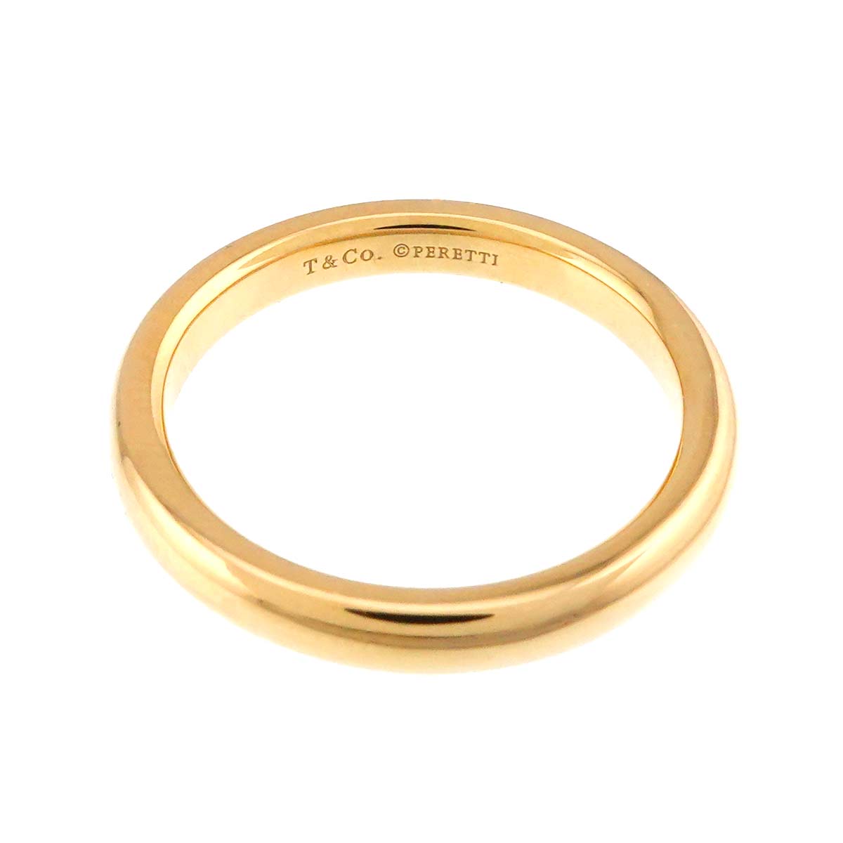 Stacking Band Ring 18K Yellow Gold 750 Size5.25-5.5(US)
