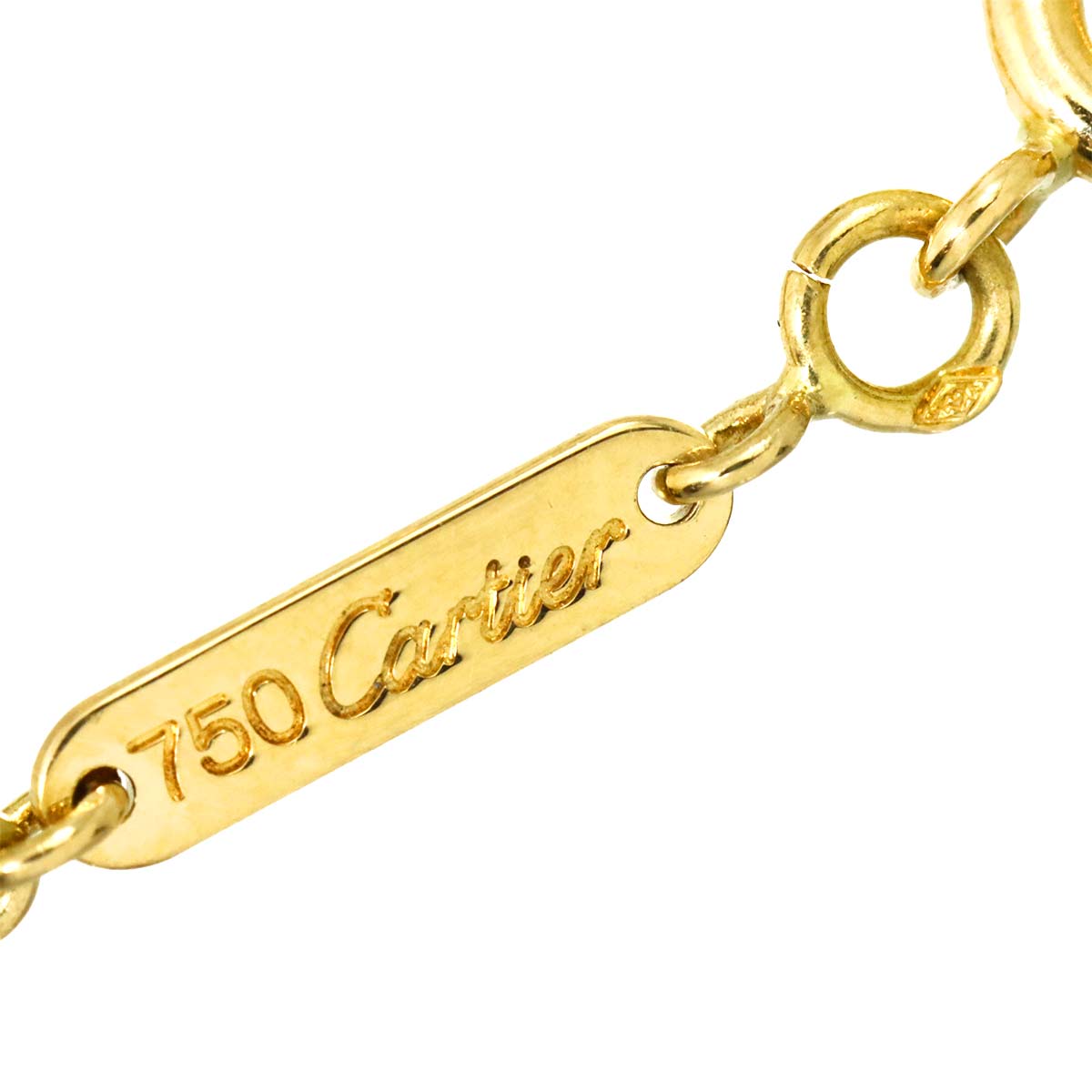 Heart Pave Diamond Necklace 18K Yellow Gold 750