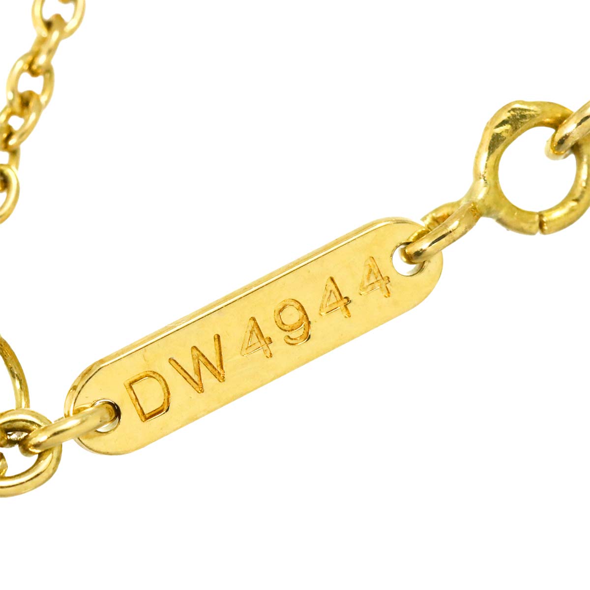 Heart Pave Diamond Necklace 18K Yellow Gold 750