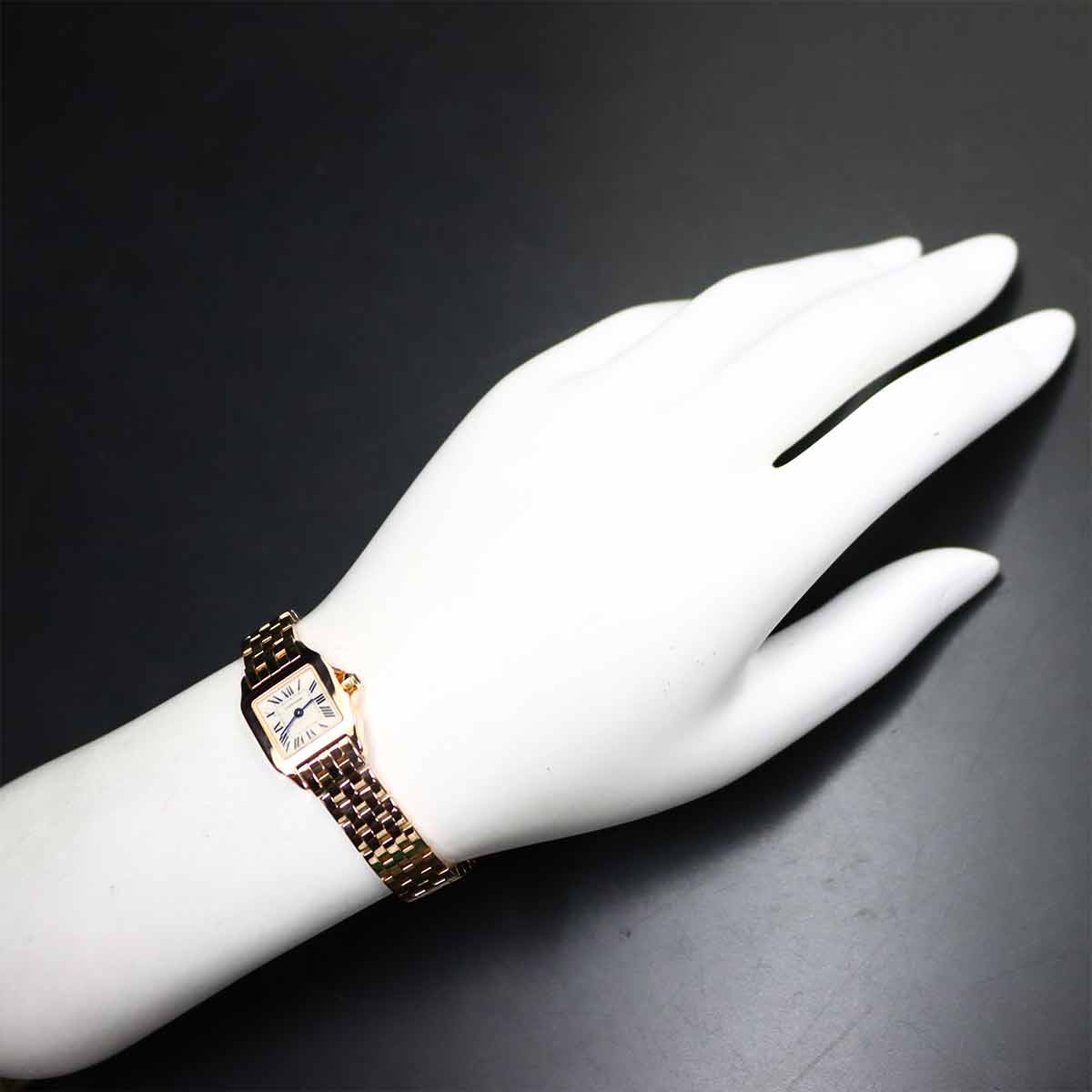Mini Santos de Moiselle W15077X9 Quartz 750 PG Ladies Watch