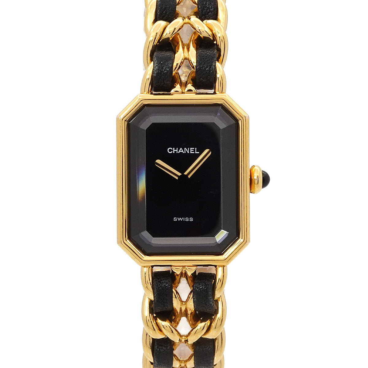 Premiere Size L H0001 Vintage Quartz Black Dial Ladies Watch