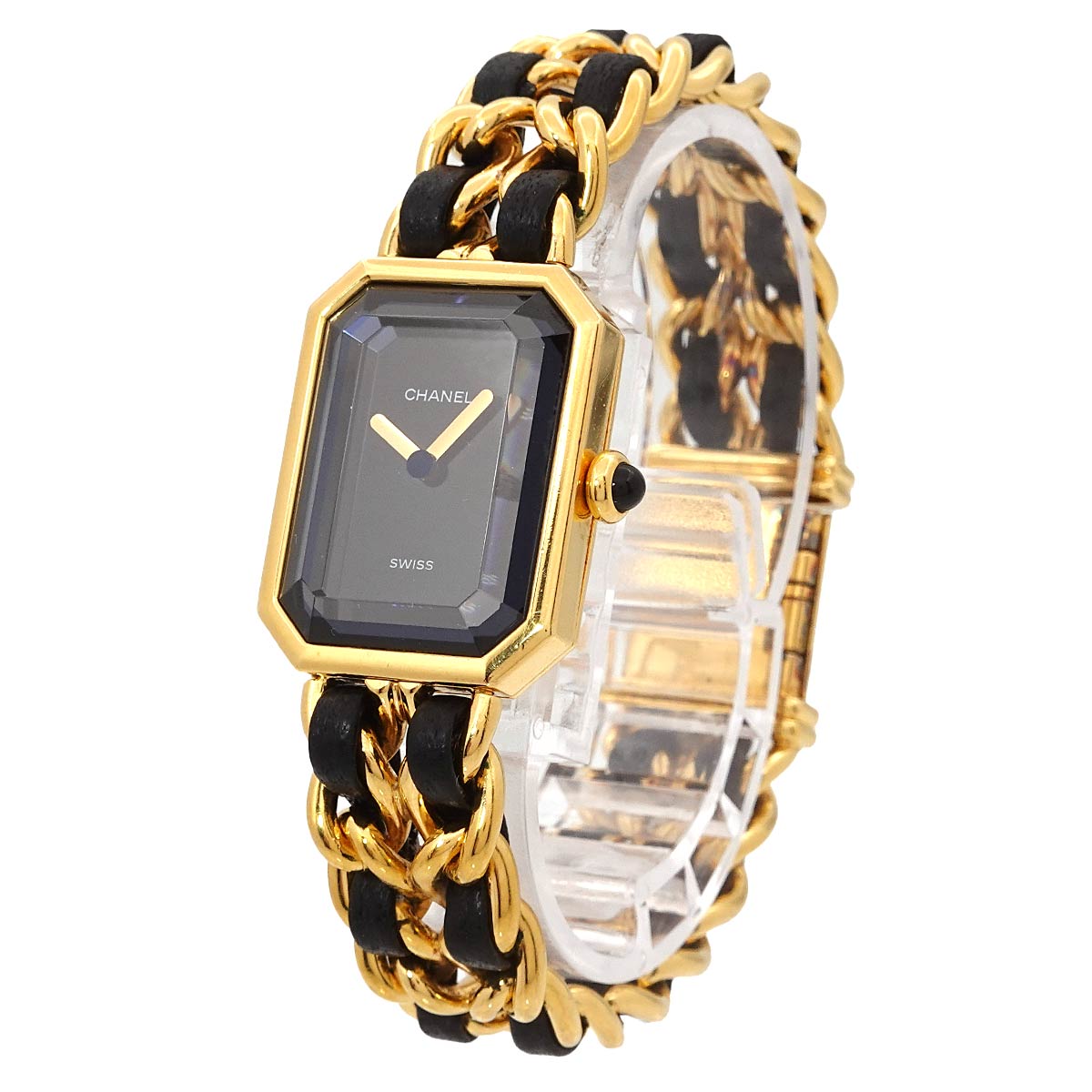 Premiere Size M H0001 Vintage Quartz Black Dial Ladies Watch