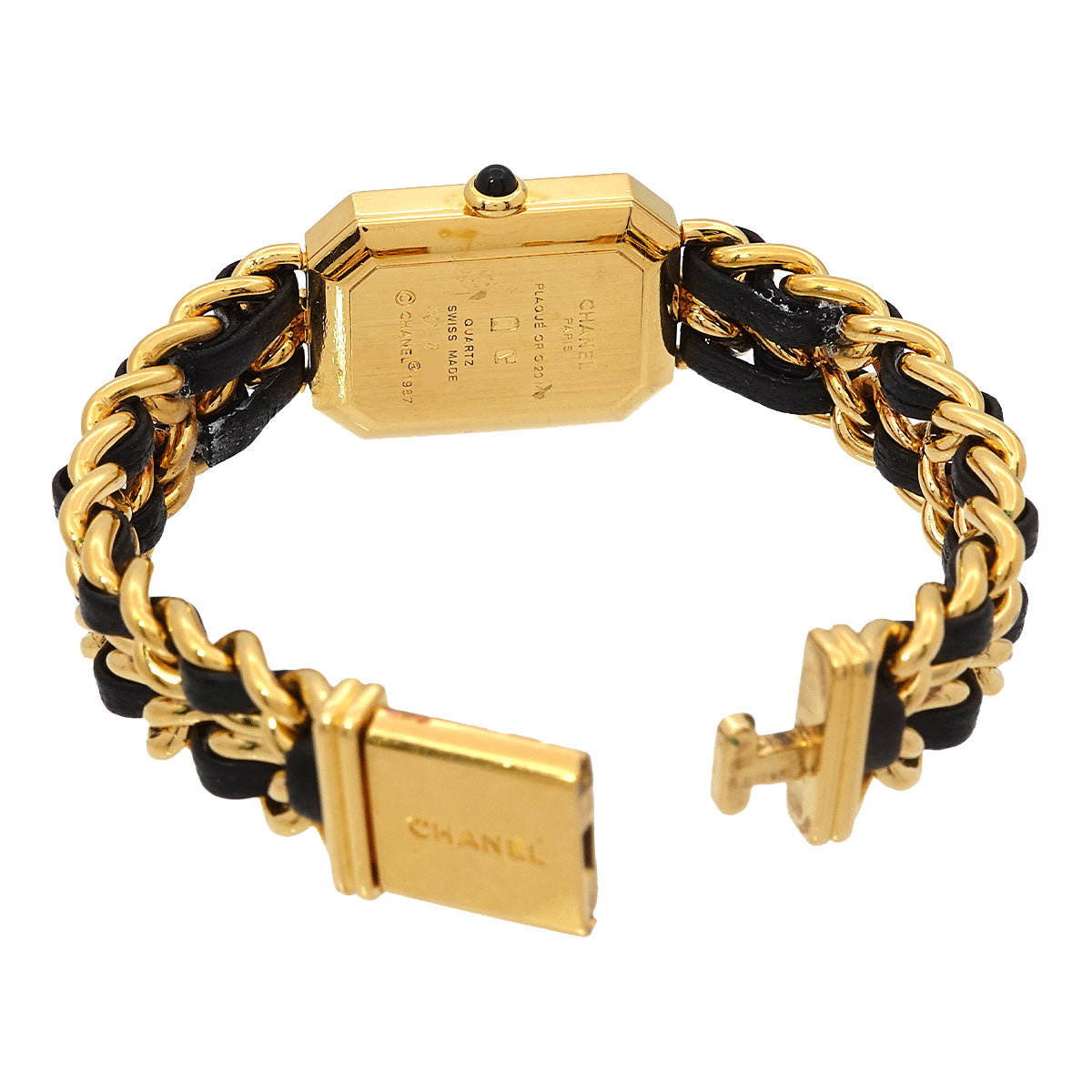 Premiere Size M H0001 Vintage Quartz Black Dial Ladies Watch