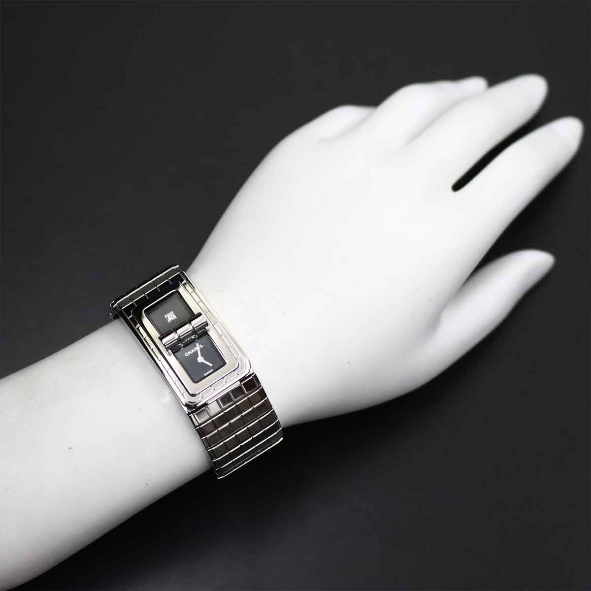 Code CoCo Diamond H5144 Quartz Black Dial Ladies Watch