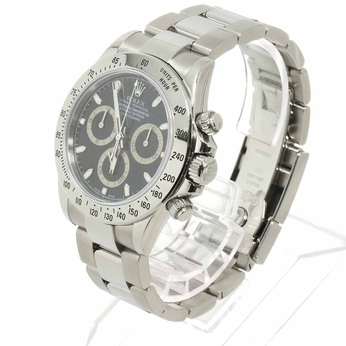 Daytona 116520 Serial D Chronograph Black Dial Mens Watch