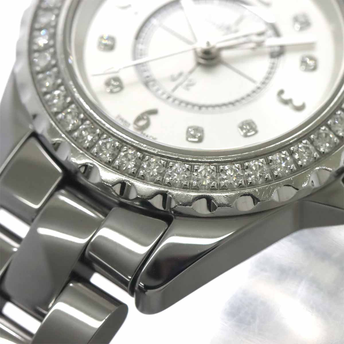 J12 Chromatic H3402 Quartz Gray Dial Ceramic Ladies Watch