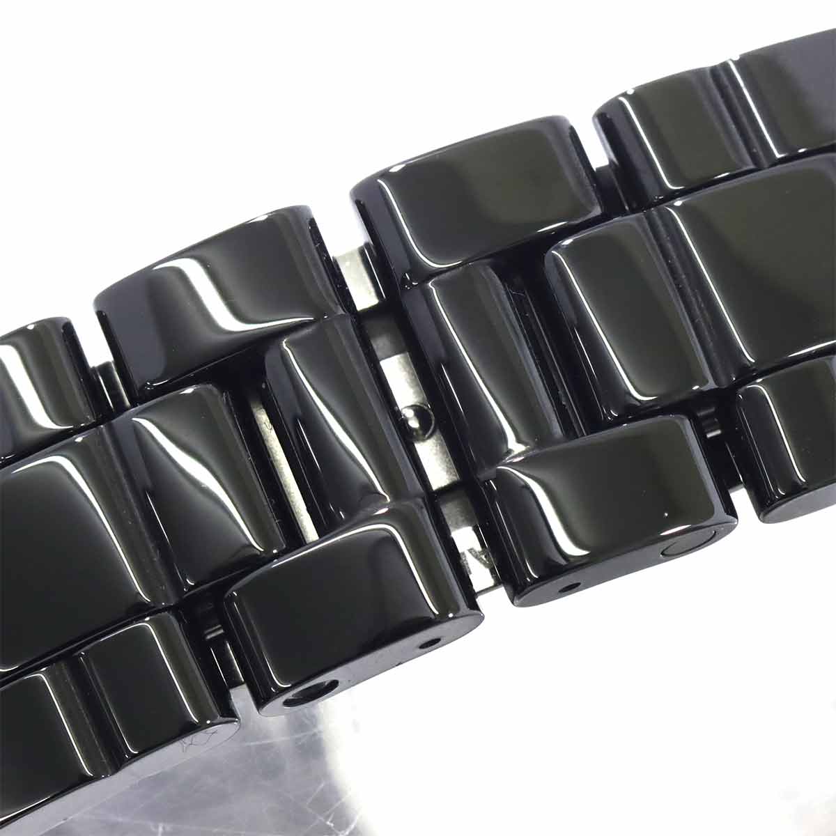 J12 H7988 Diamond Automatic Black White Dial Mens Watch