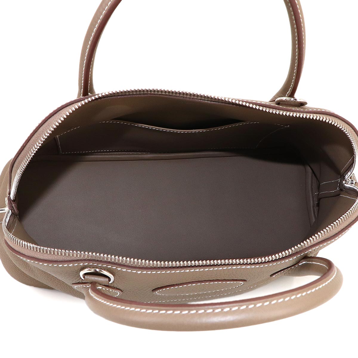 Bolide 31 2way Hand Shoulder Bag Taurillon Clemence Etoupe