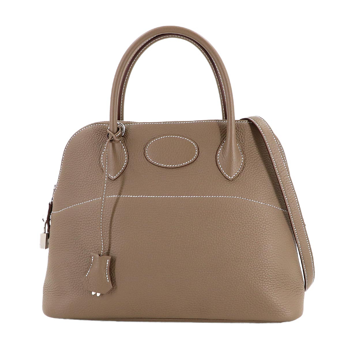 Bolide 31 2way Hand Shoulder Bag Taurillon Clemence Etoupe