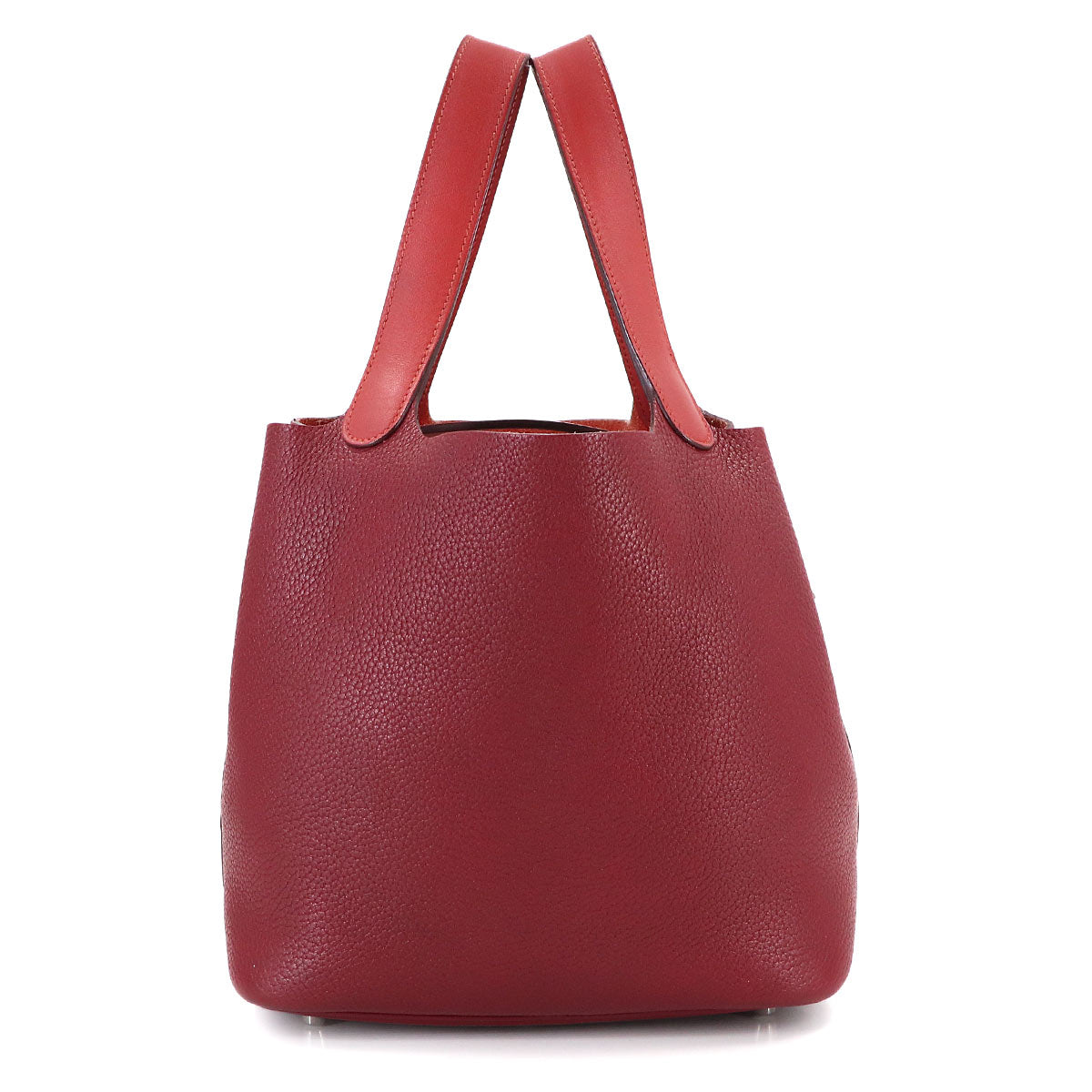 Picotin Lock Touch MM Hand Bag Taurillon Clemence Swift Rouge H