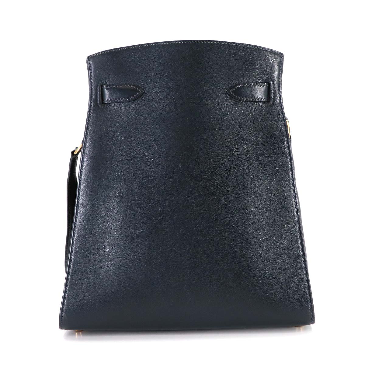 Kelly Sport MM Shoulder Bag Veau Gulliver Navy