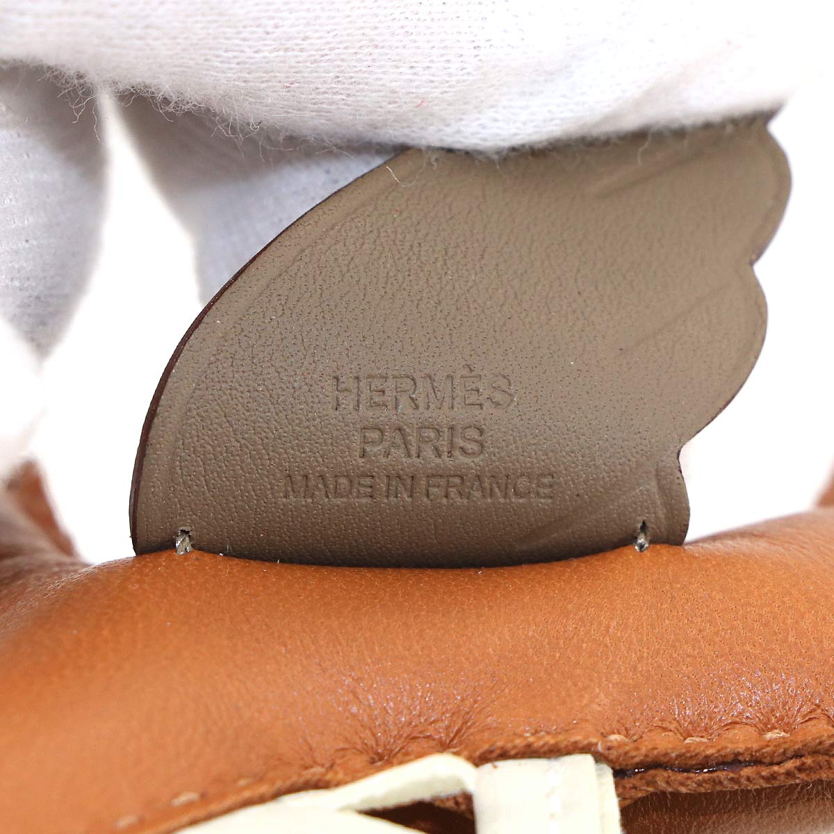 Rodeo Pegasus PM Bag Charm Agneau Milo Gold Etoupe Craie