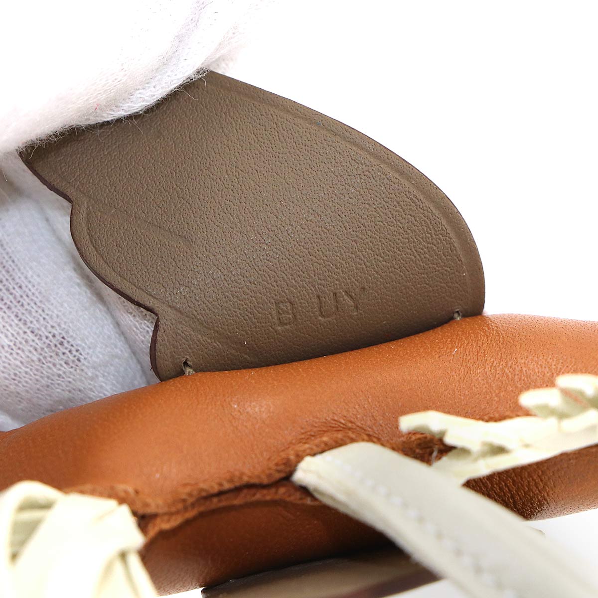 Rodeo Pegasus PM Bag Charm Agneau Milo Gold Etoupe Craie