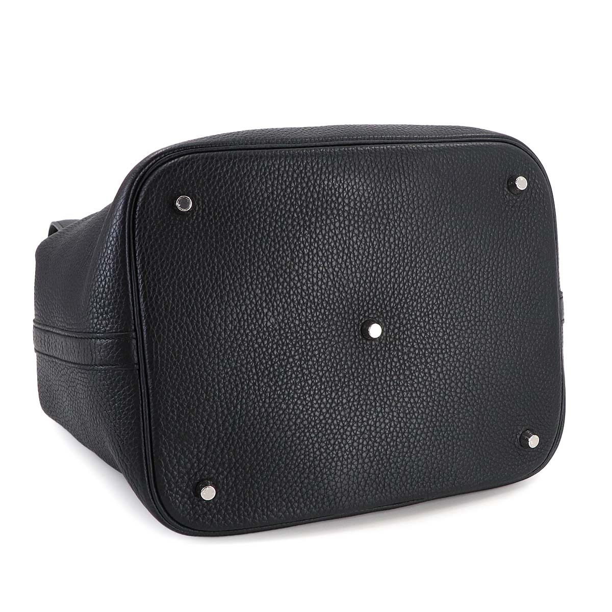 Picotin Lock GM Hand Bag Taurillon Clemence Black Purse