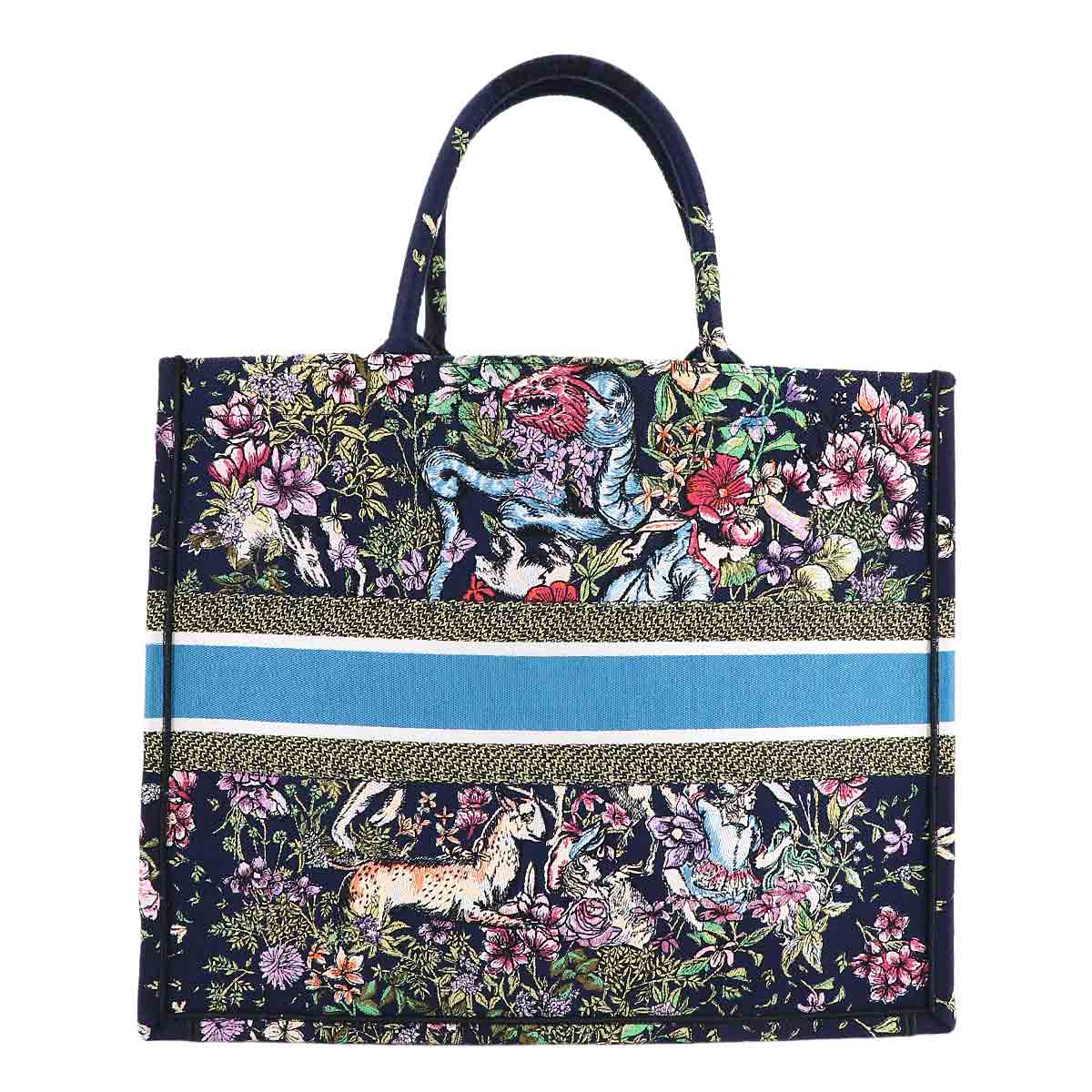 D-Constellation Book Tote Large Bag Canvas Multicolor