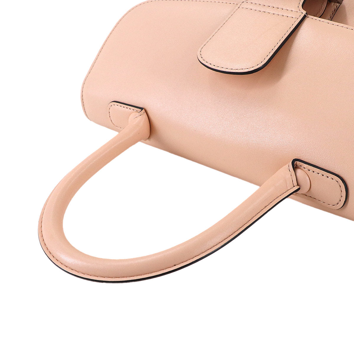 Brillant MM Hand Shoulder Bag Leather Pinkbeige Purse