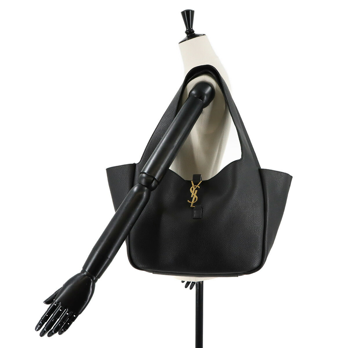 LE 5 A 7 BEA Tote Bag Leather Black 763435 Purse