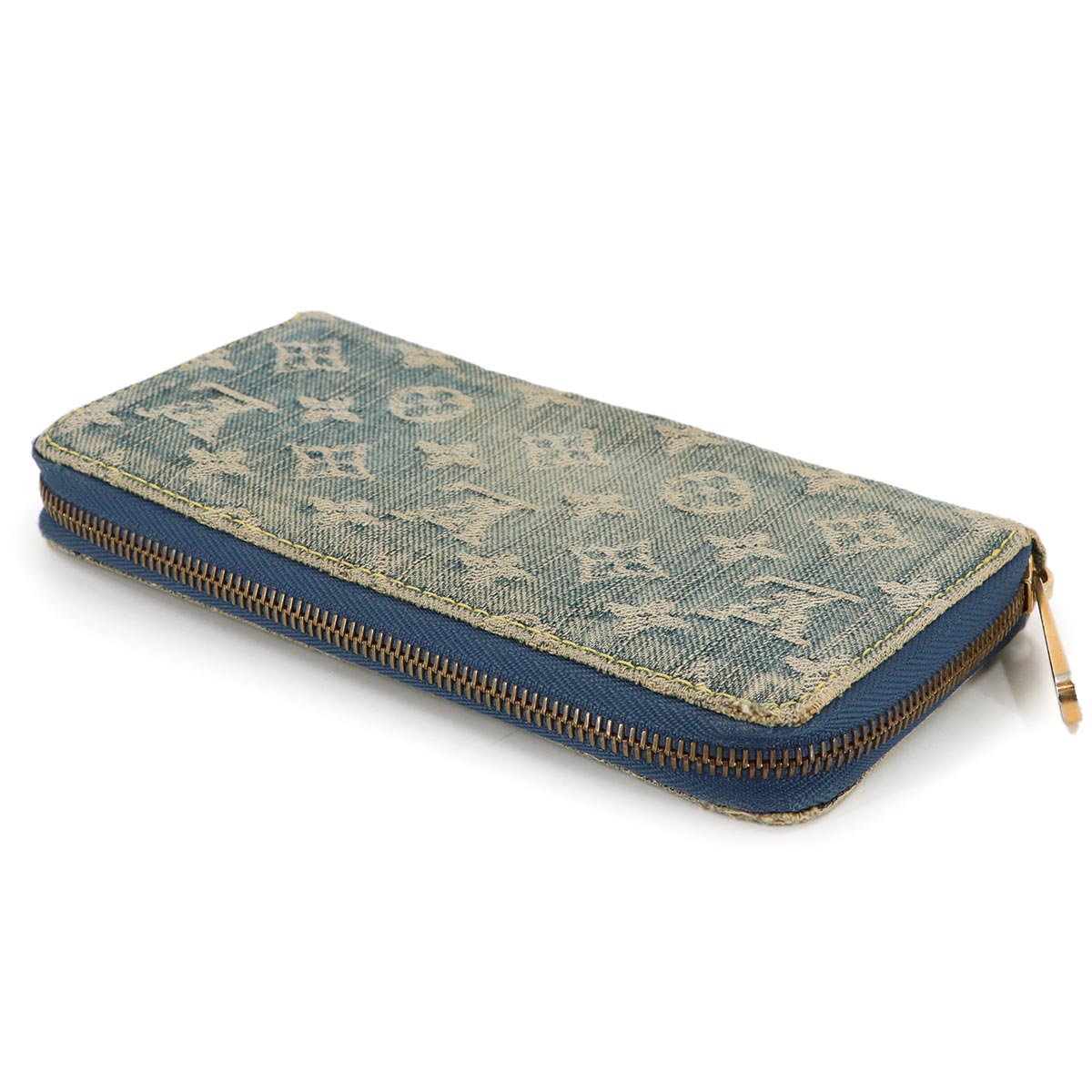 Monogram Denim Zippy Wallet Blue M95341