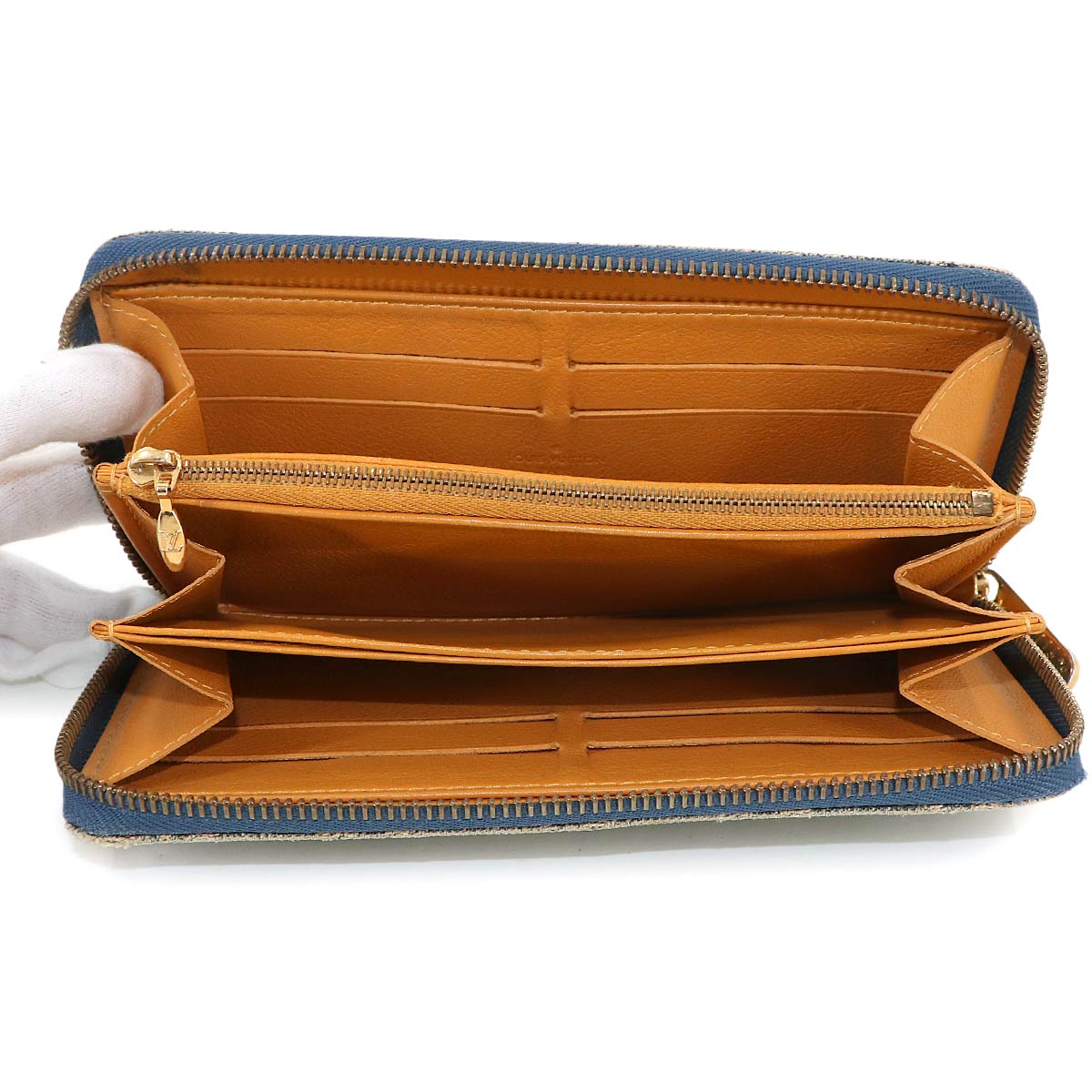 Monogram Denim Zippy Wallet Blue M95341