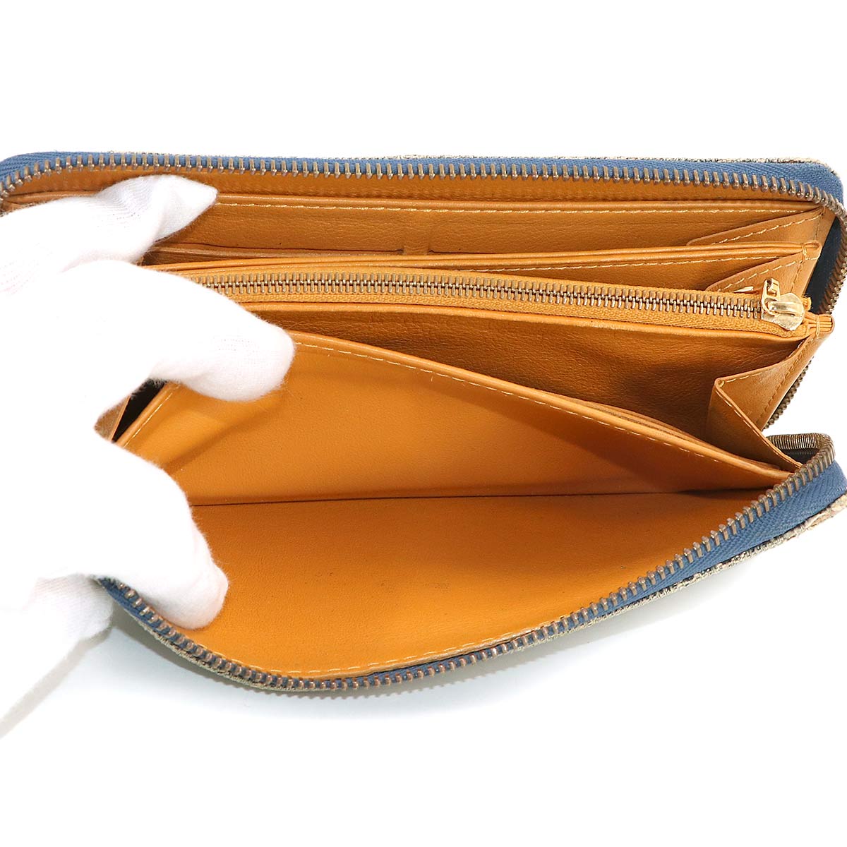 Monogram Denim Zippy Wallet Blue M95341