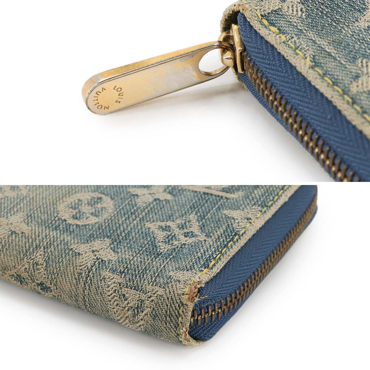Monogram Denim Zippy Wallet Blue M95341