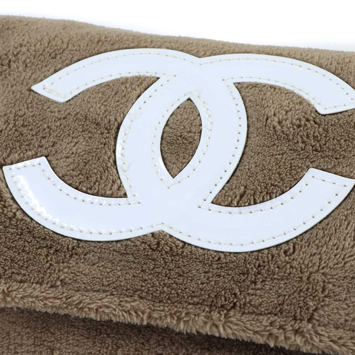 PRECISION Shoulder Bag Pile fabric Brown Coco Logos Purse