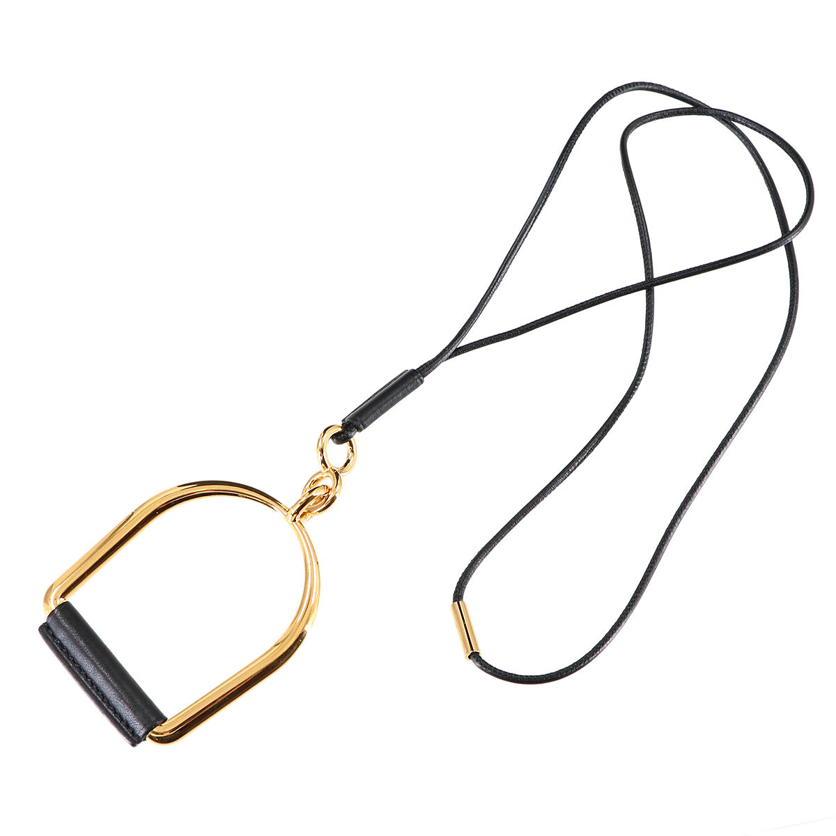 Heritage Equestre GM Necklace Pendant Gold Black Accessory
