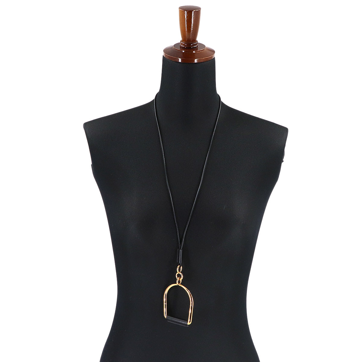 Heritage Equestre GM Necklace Pendant Gold Black Accessory