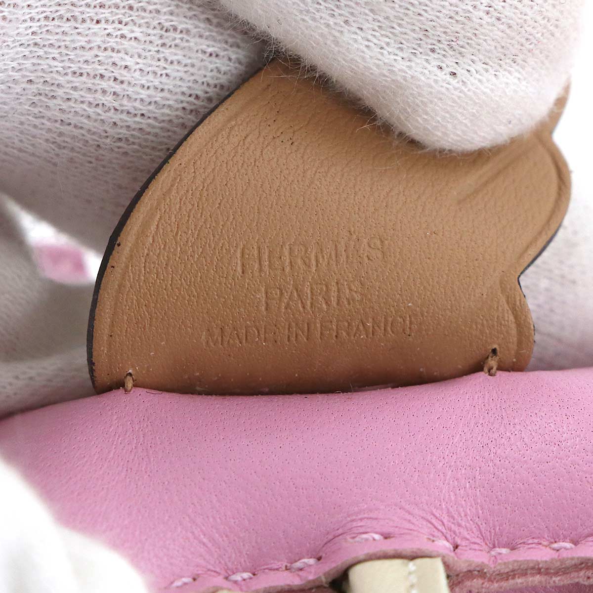 Rodeo Pegasus PM Bag Charm Agneau Milo Mauve sylvestre Craie