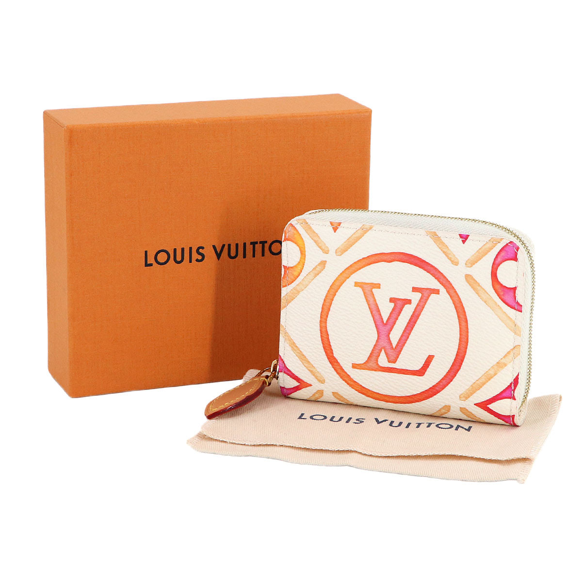 By The Pool Monogram Zippy Coin Purse White Pink M83658