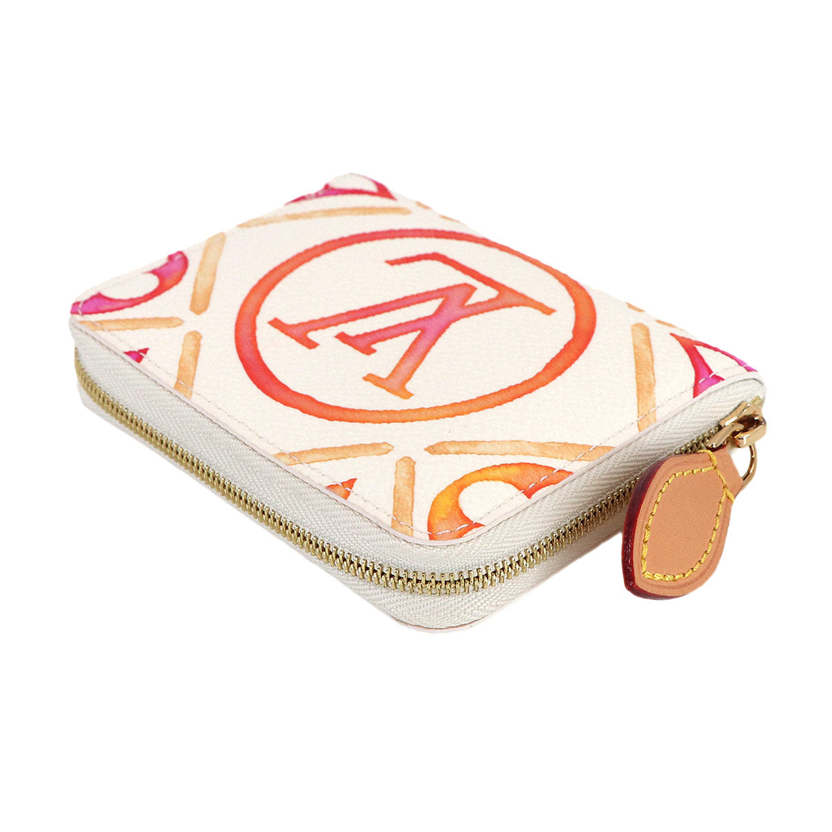By The Pool Monogram Zippy Coin Purse White Pink M83658