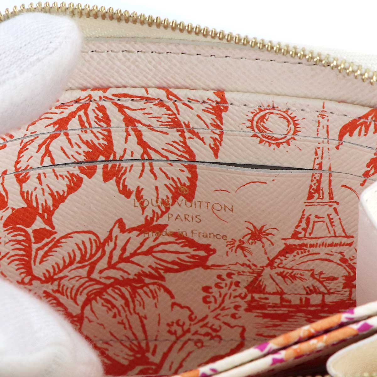 By The Pool Monogram Zippy Coin Purse White Pink M83658